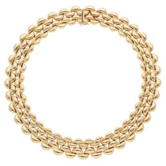 Vintage 1996 Cartier Fancy Link Necklace in Yellow Gold