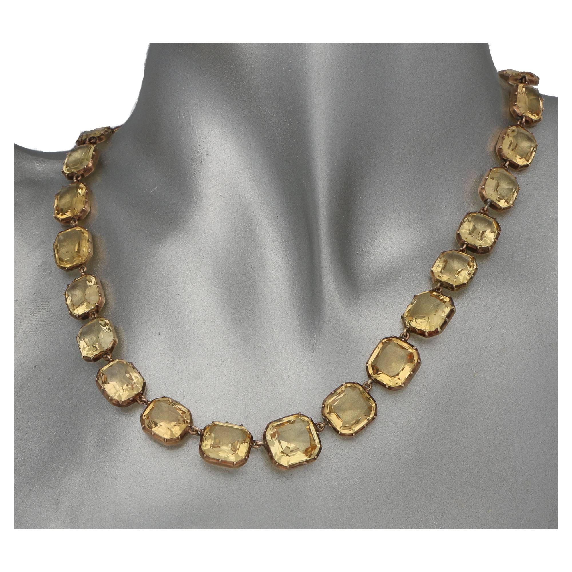 antique topaz necklace