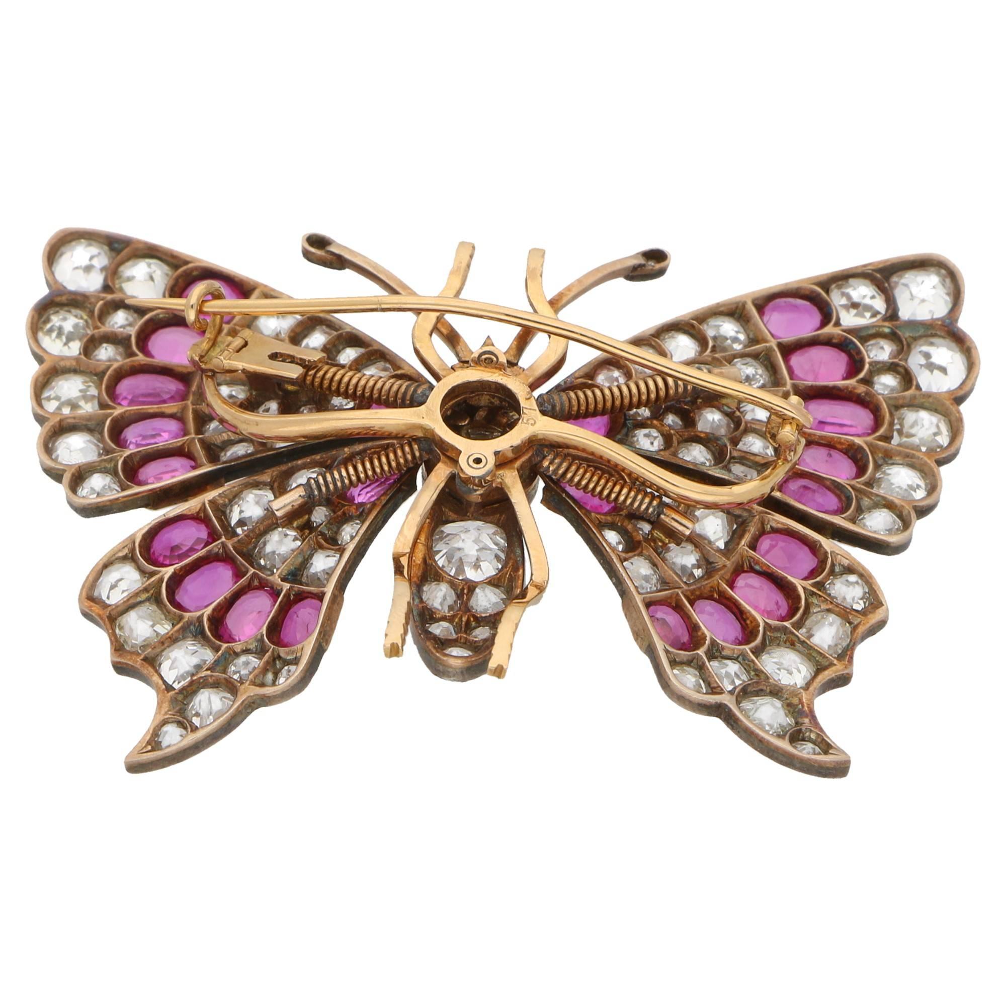 antique butterfly brooch