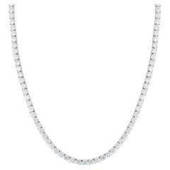 Collar vintage de diamantes estilo «tenis» de 36,54 ct