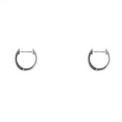 Contemporary Baguette-Cut Diamond Hoop Earrings