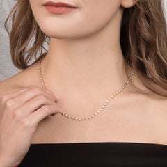 Contemporary 3.22ct Diamond Dot Chain Necklace