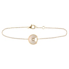 Vintage Amulette de Cartier XS Shell and Diamond Bracelet