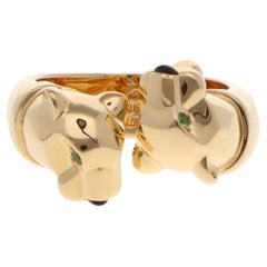 Vintage Panthère de Cartier Double Headed Panther Ring, Size 54
