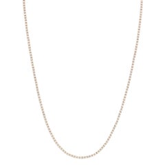 Vintage 5.34ct Diamond Tennis Line Necklace