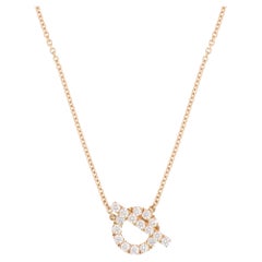 Vintage Hermès Finesse Diamond Pendant Necklace