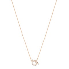 Vintage Hermès Finesse Diamond Pendant Necklace