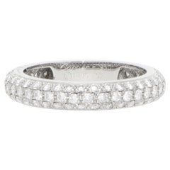 Vintage 1995 Cartier Pavé Diamond Eternity Ring, Size 52