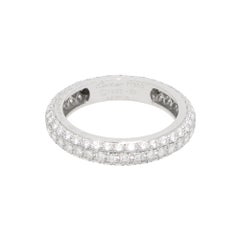 Vintage 1995 Cartier Pavé Diamond Eternity Ring, Size 52