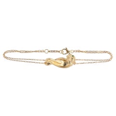 Bracciale vintage Panthère de Cartier a doppia catena di Cartier