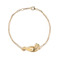 Bracciale vintage Panthère de Cartier a doppia catena di Cartier
