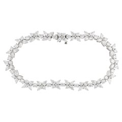 Tiffany & Co. d'epoca. Bracciale Victoria con grappolo di diamanti