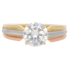 Vintage 1990s Cartier Trinity 1.51ct Round Diamond Solitaire Ring