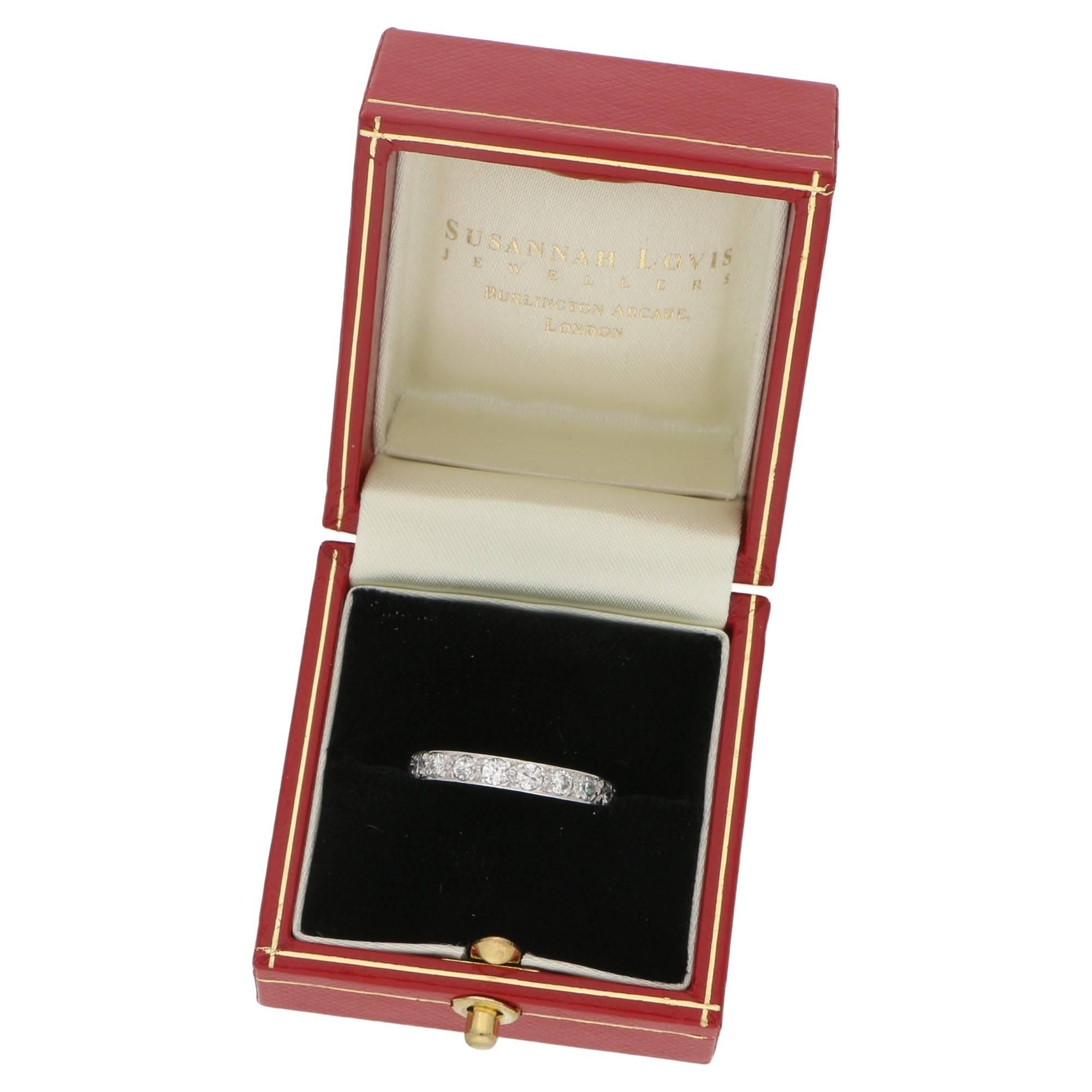 Women's or Men's Platinum Diamond Eternity Ring