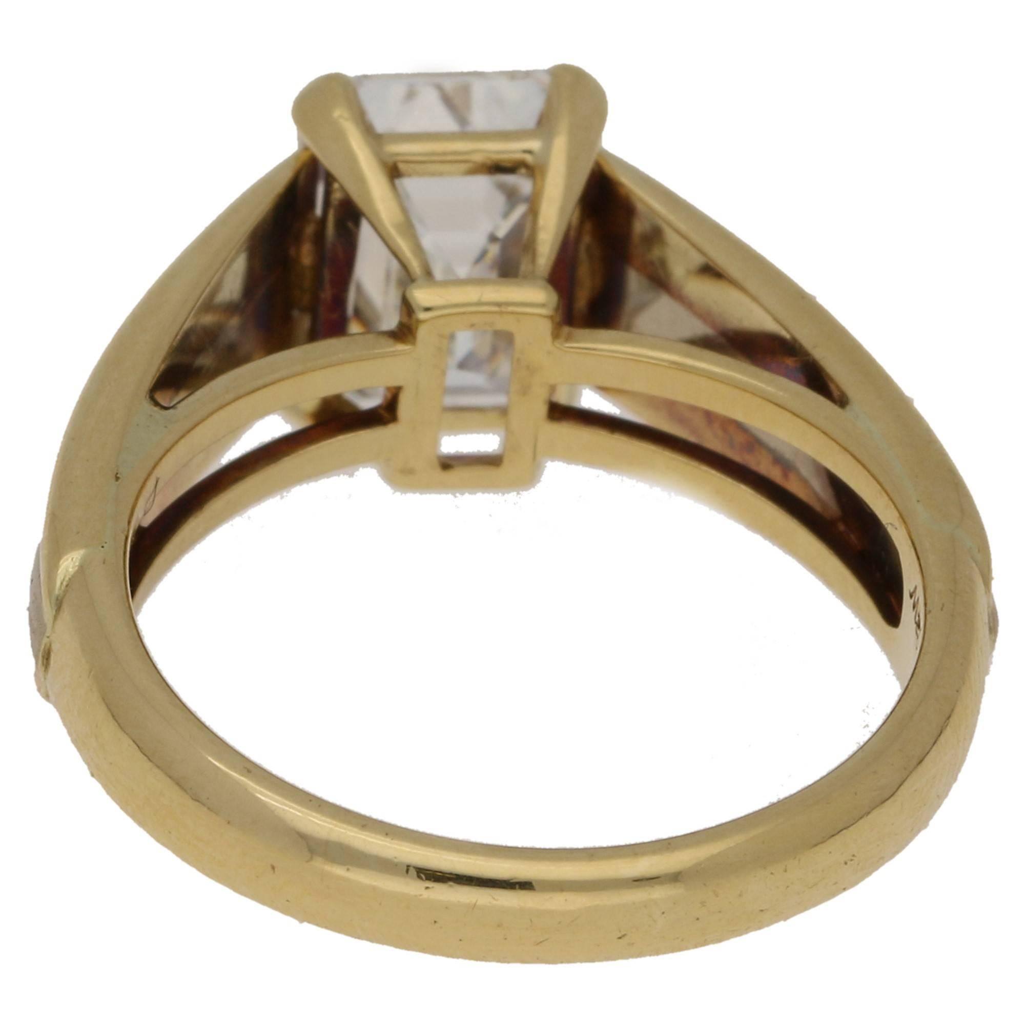 emerald cut cartier