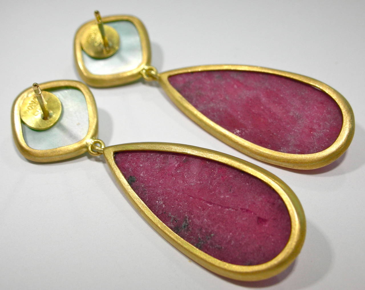 burmese pearl drop earrings