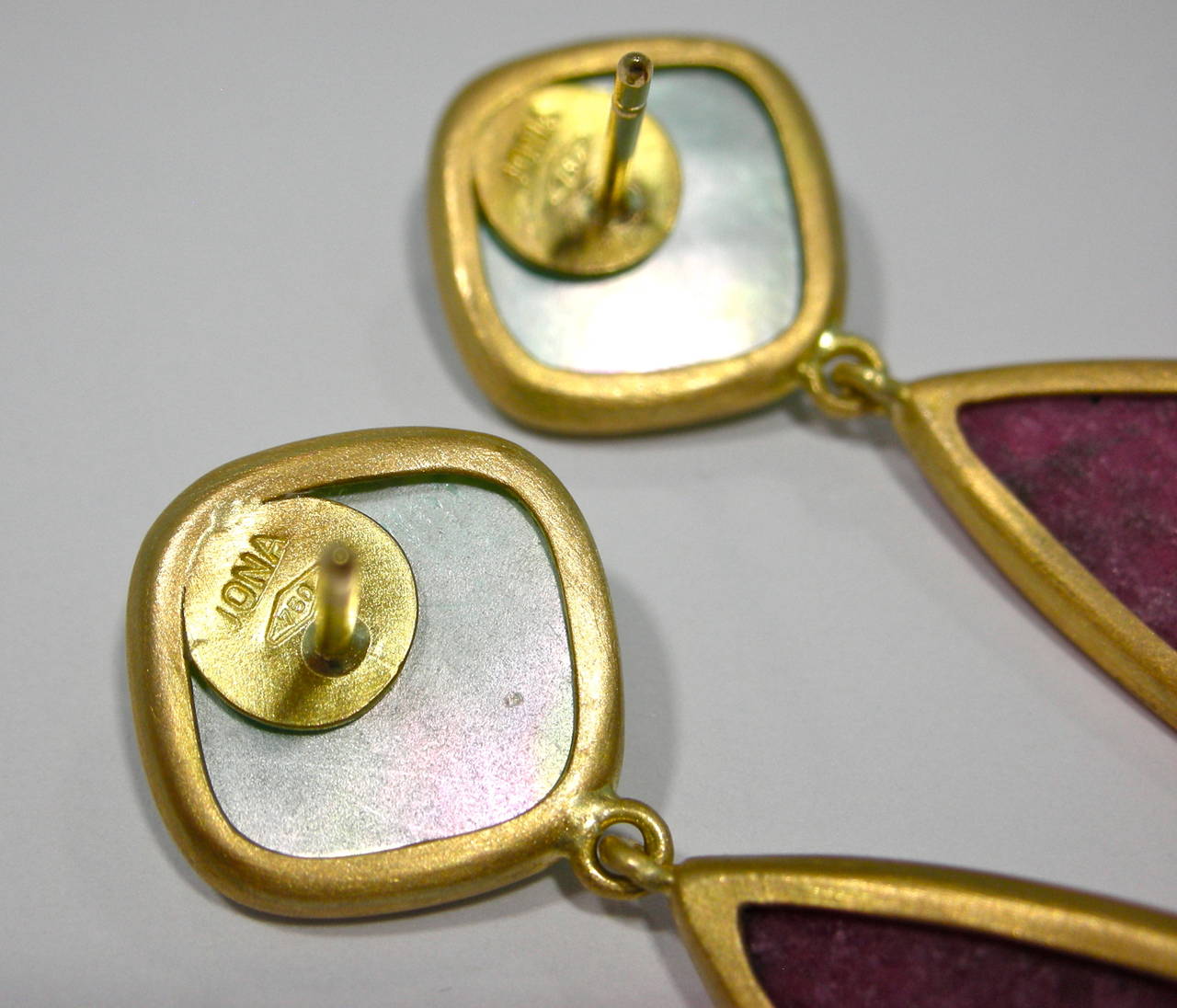 burmese pearl drop earrings