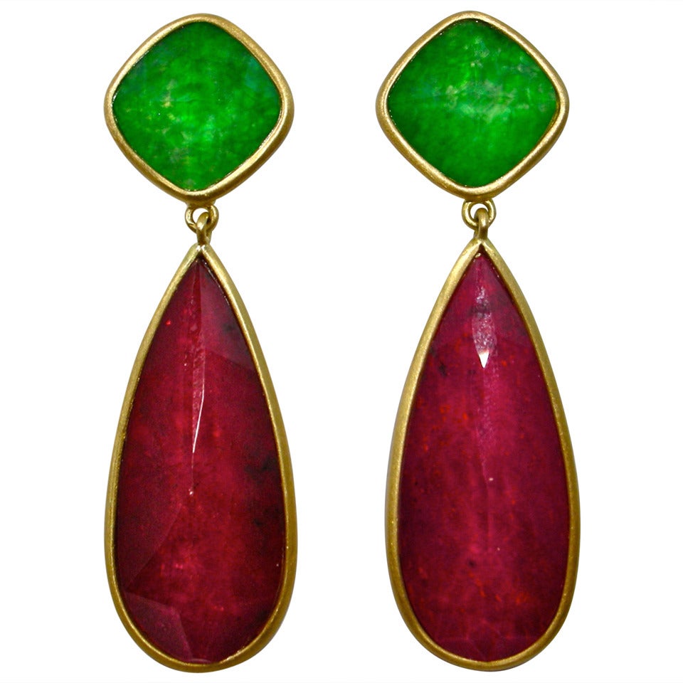burmese pearl drop earrings