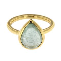 Jona Blue Tourmaline Gold Ring 4