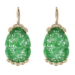 Jona Jade Diamond Gold Earrings