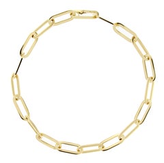 Alex Jona 18 Karat Yellow Gold Link Chain Necklace