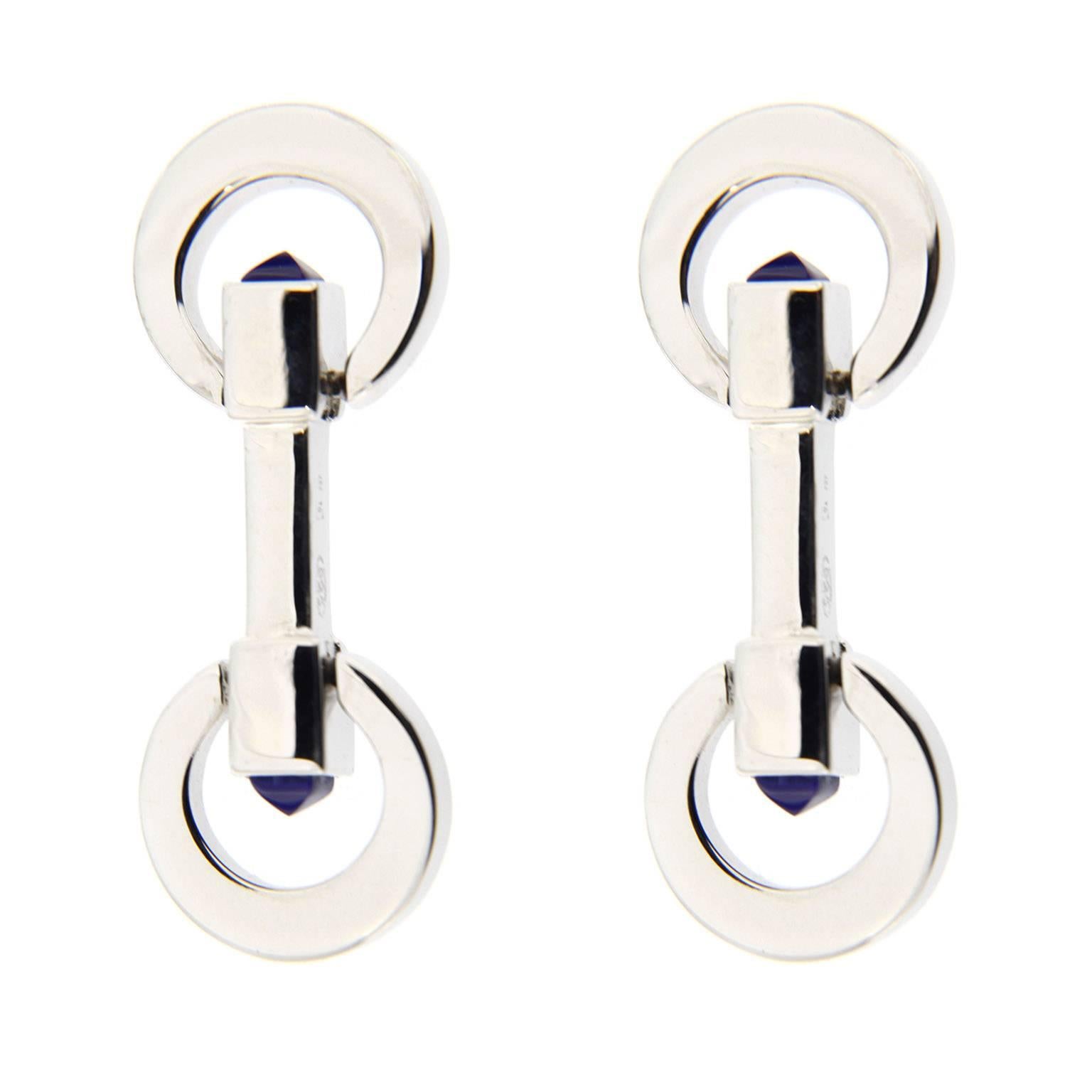 Cufflink Rings Jona Sterling Silver Double Ring Folding Cufflinks at 1stDibs