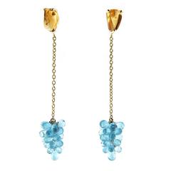 Jona Apatite Cluster Citrine Gold Pendant Earrings 1