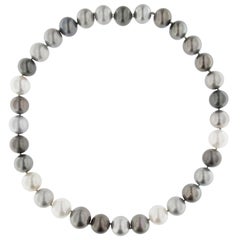 Alex Jona Tahiti Grey White South Sea Pearl Necklace