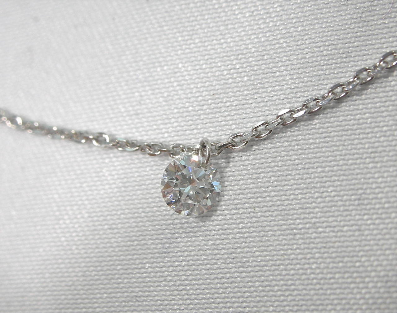 Women's Jona Floating Diamond Platinum Chain Necklace