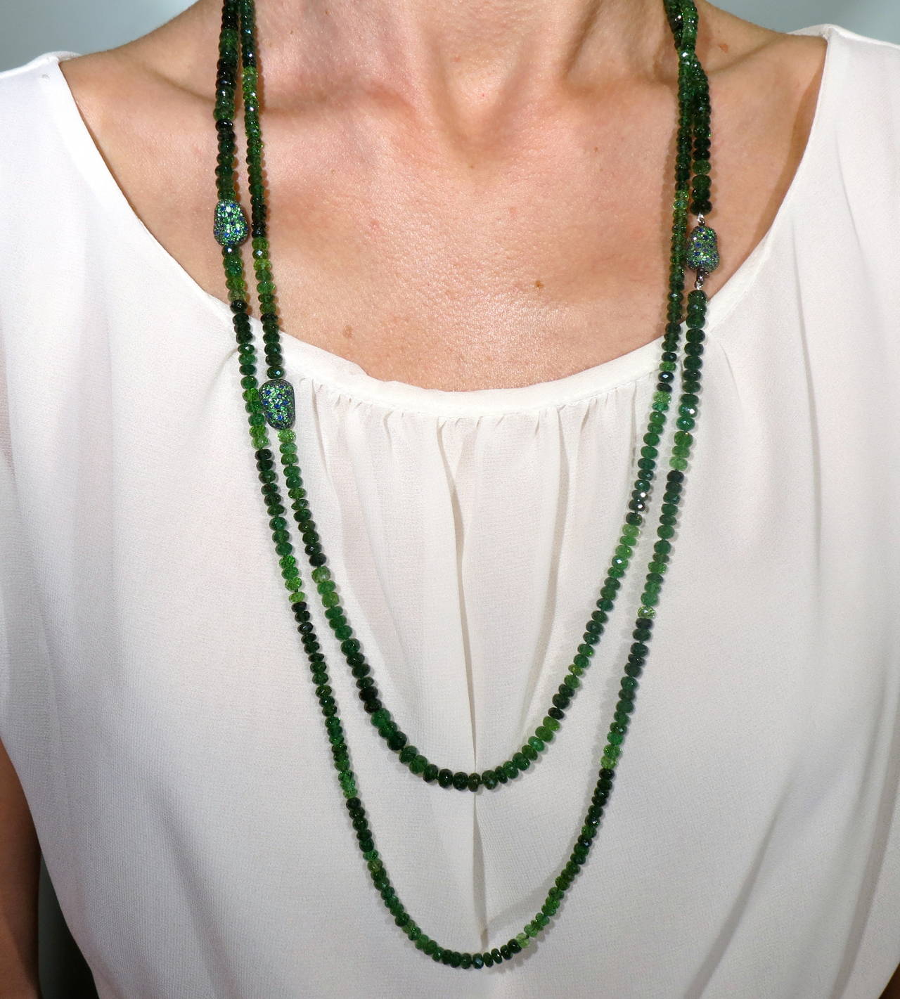 Jona Tsavorite Sautoir Necklace 2