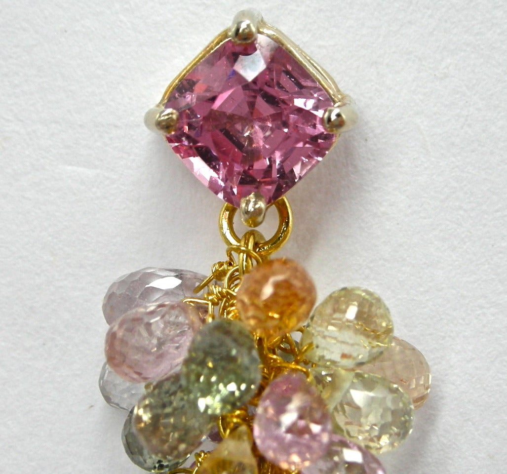 grape bunch earrings
