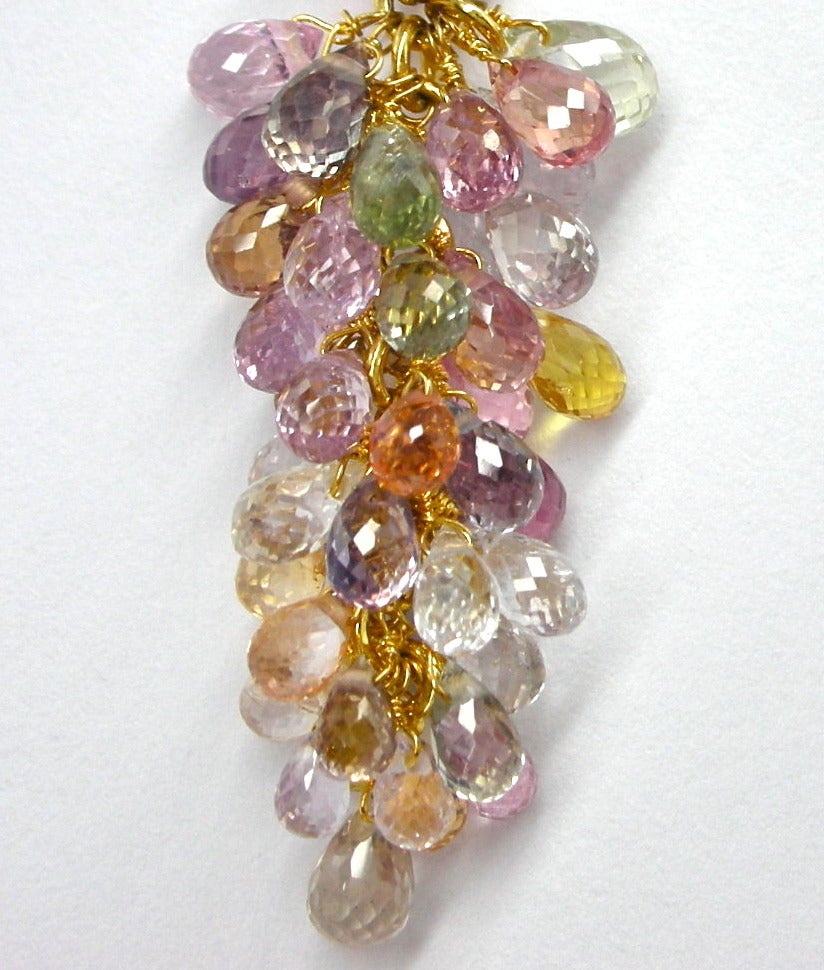 grape cluster earrings