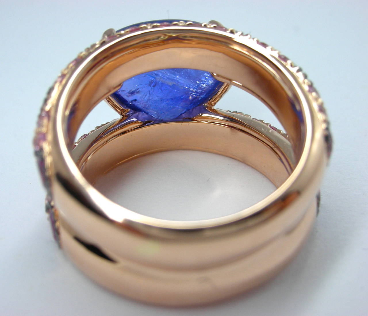 Tanzanite Sapphire Ruby Gold Ring 3