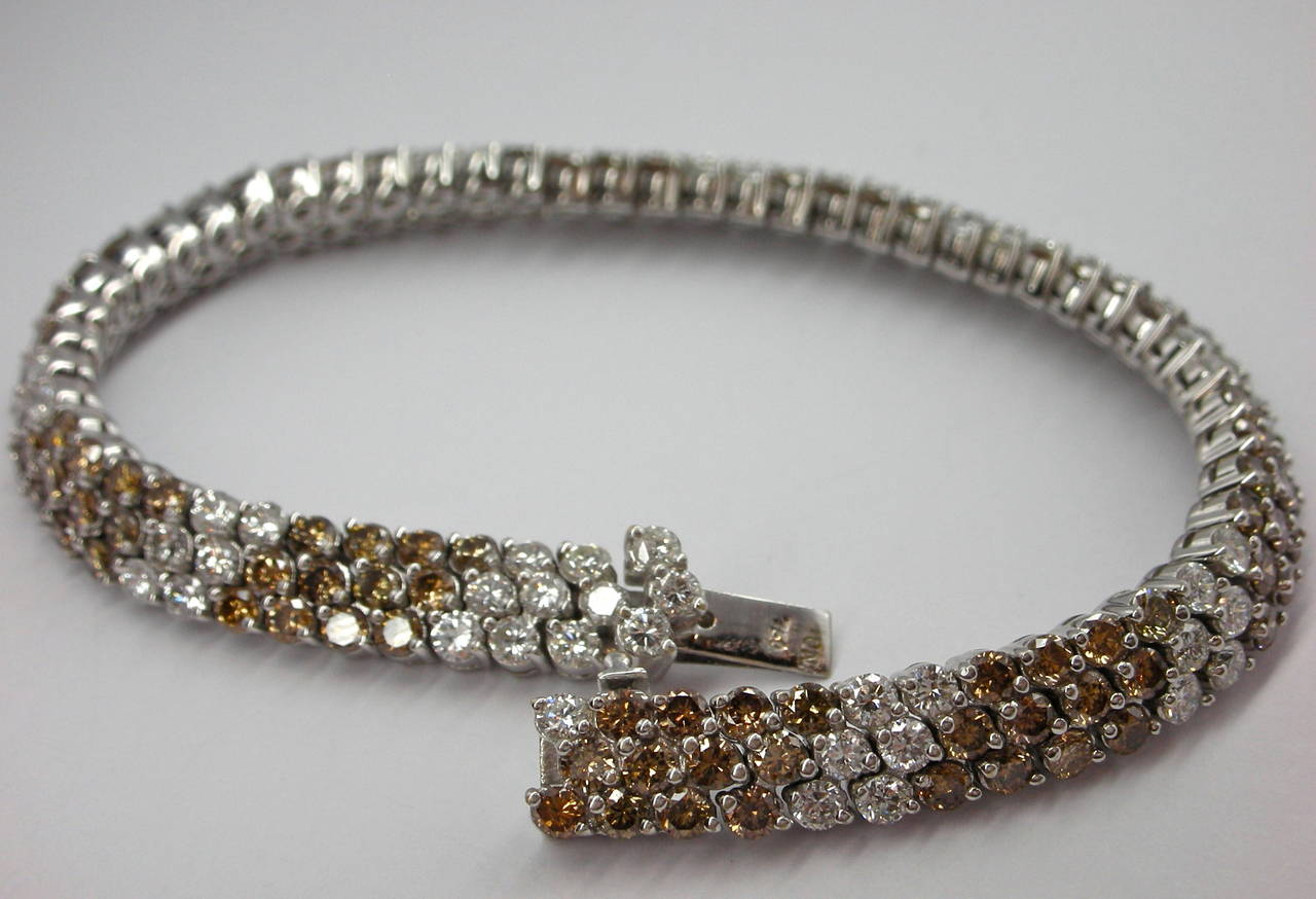 Jona Diamond Gold Flexible Bracelet at 1stdibs