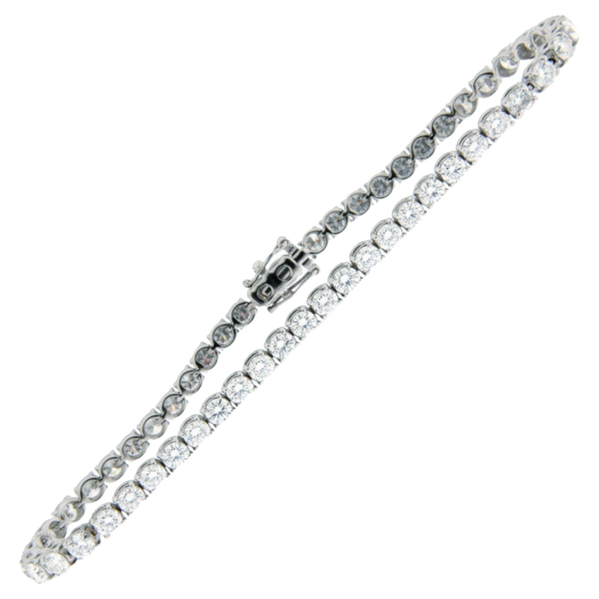 Alex Jona Diamond Gold Tennis Bracelet