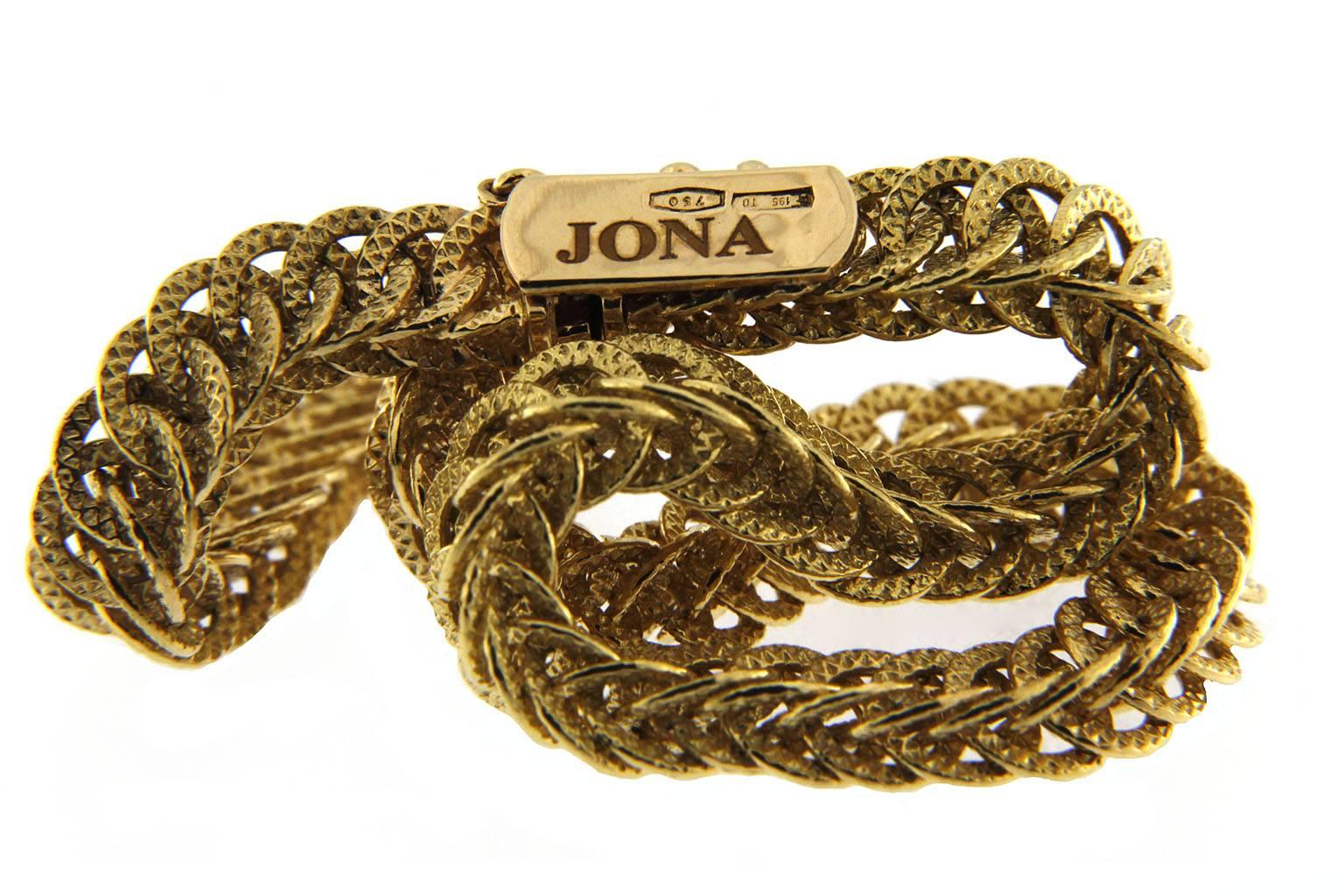 Women's Jona 18 Karat Yellow Gold Link Bracelet