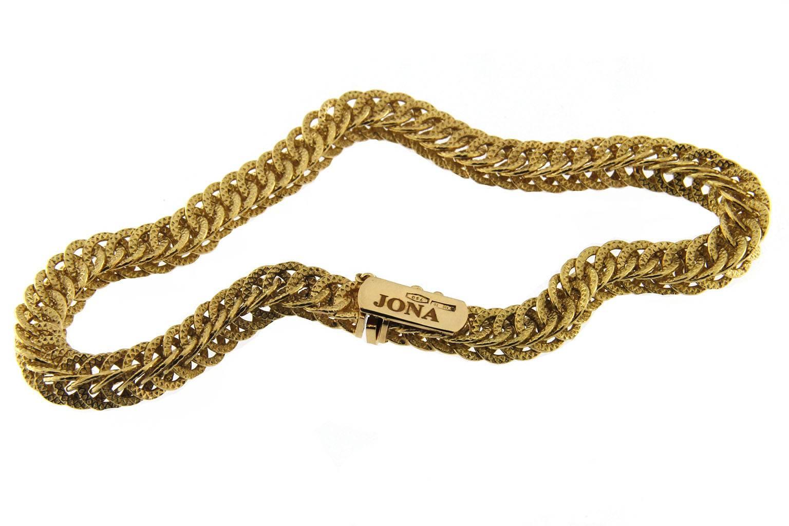 Jona 18 Karat Yellow Gold Link Bracelet 2
