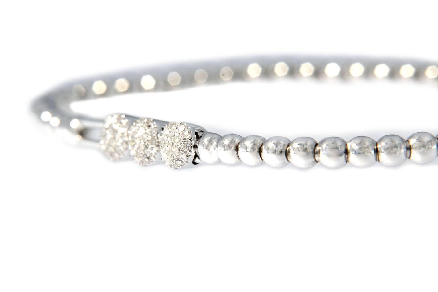 Jona White Diamond 18 Karat White Gold Bracelet 4