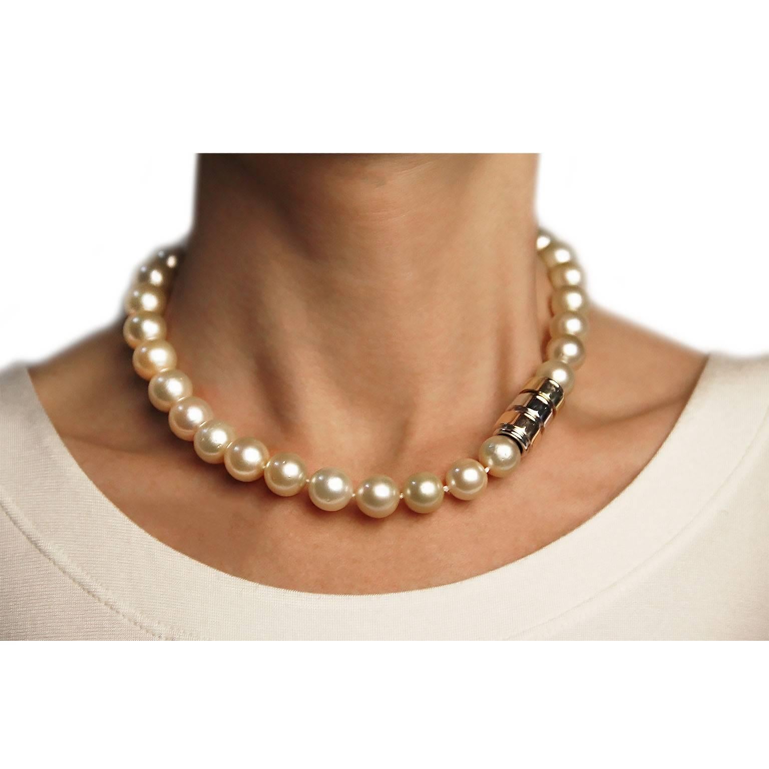 Golden South Sea Pearl Necklace 1