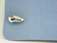 Jona Sterling Silver Soccer Cufflinks