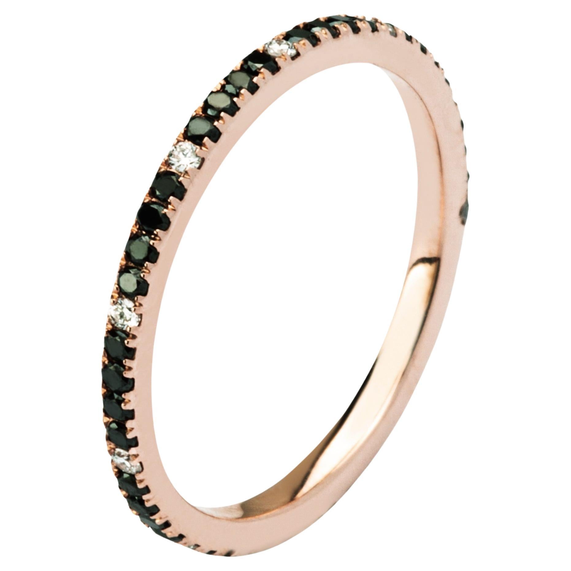 Jona Twiggy White Diamond 18 Karat Rose Gold Ring For Sale at 1stDibs