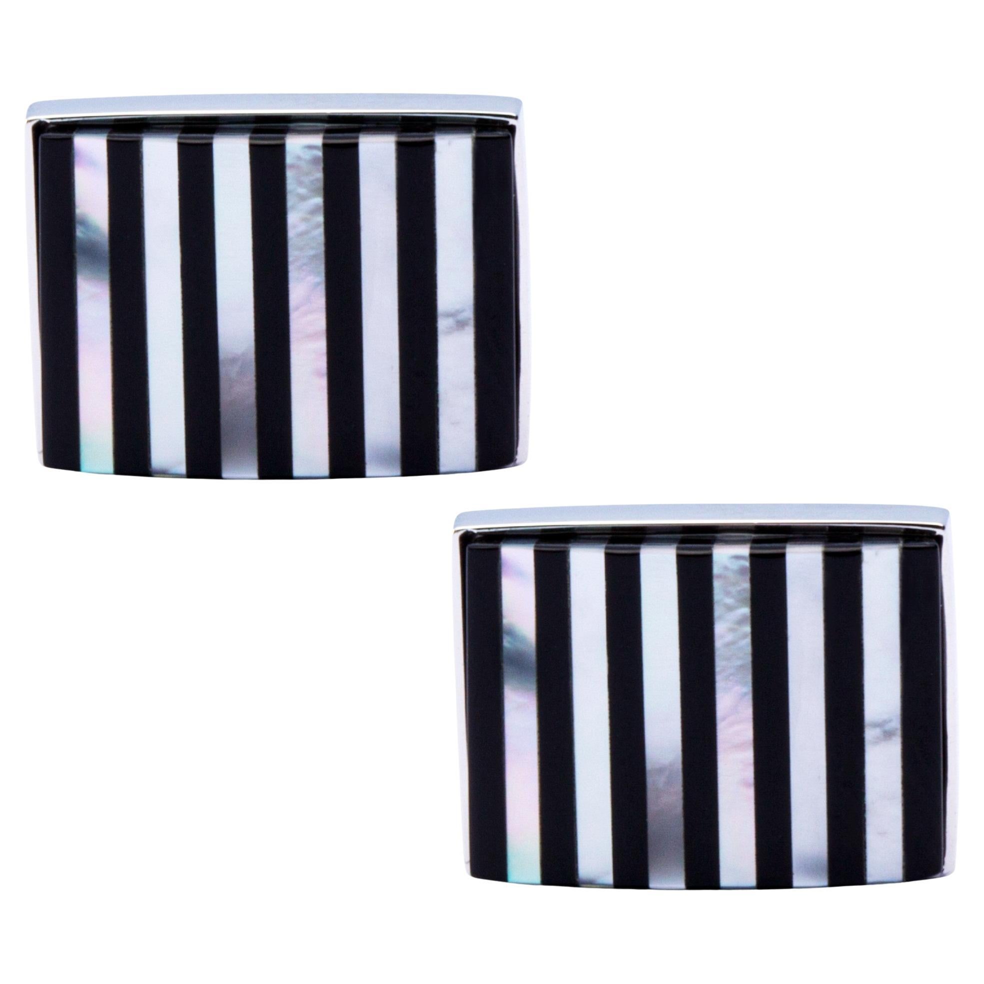Gemelli Alex Jona in argento Sterling Onyx