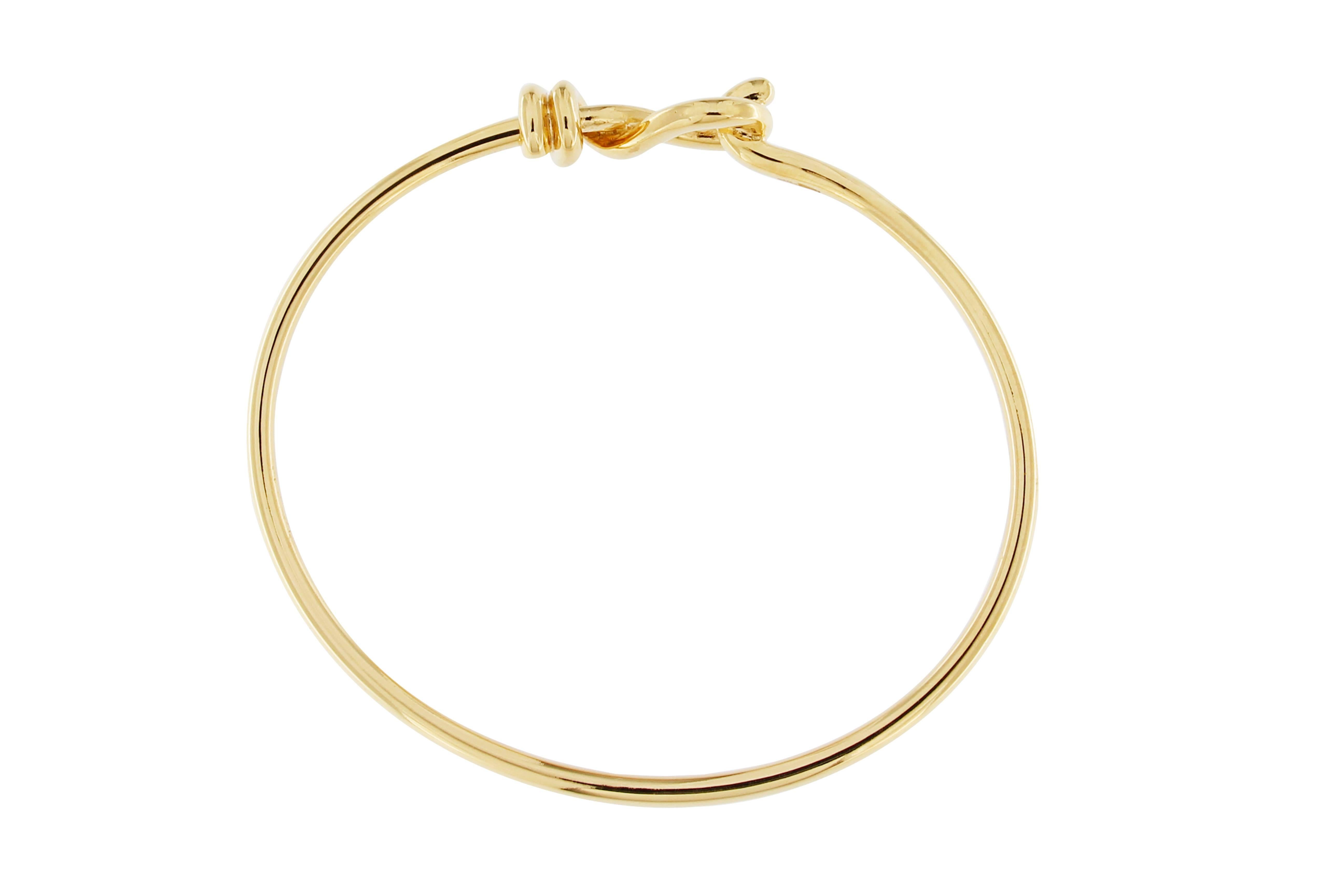 gold knot cuff bracelet