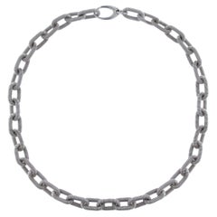Alex Jona Sterling Silver Twisted Wire Chain Link Necklace