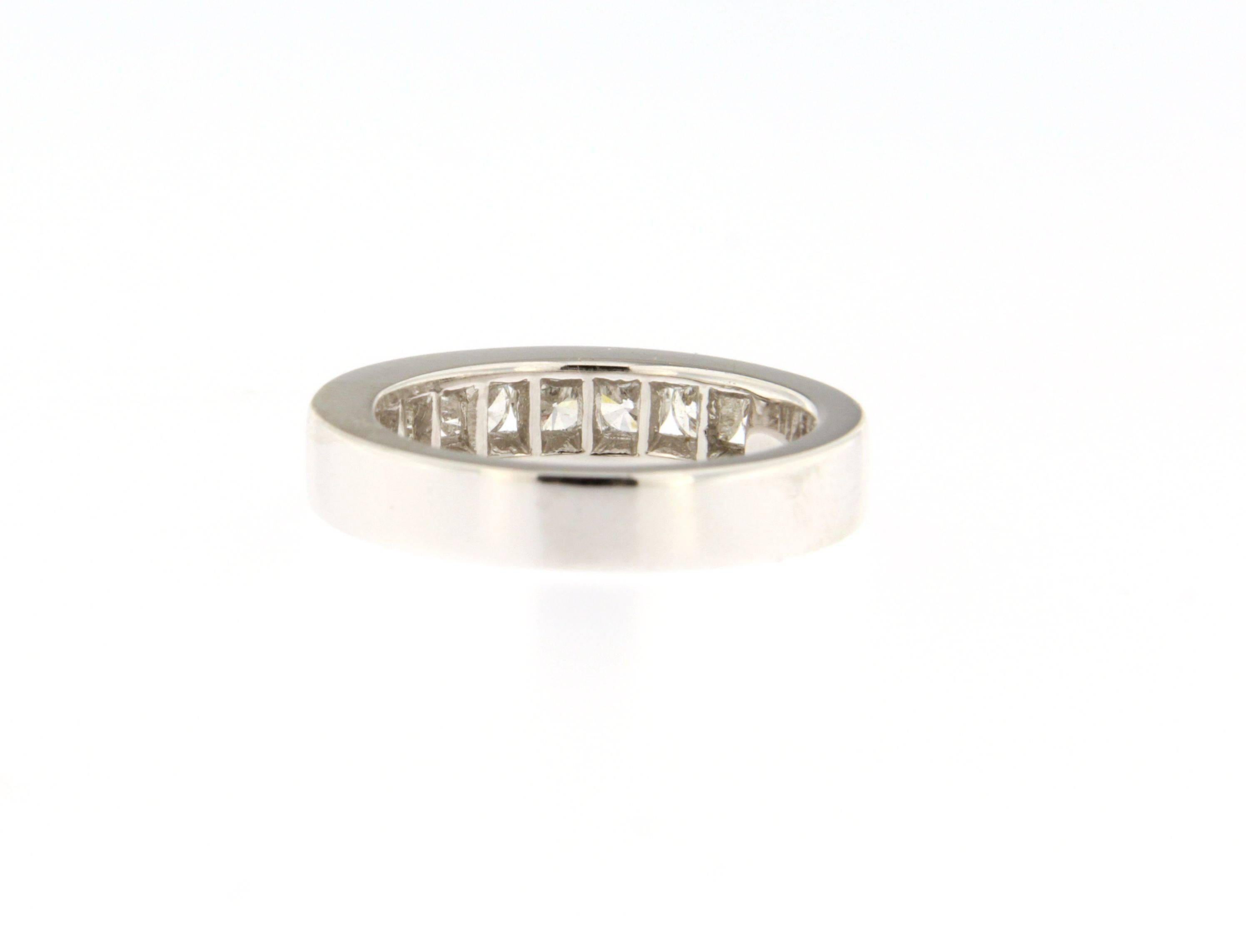 Jona White Diamond 18 Karat White Gold Eternity Band Ring In New Condition In Torino, IT