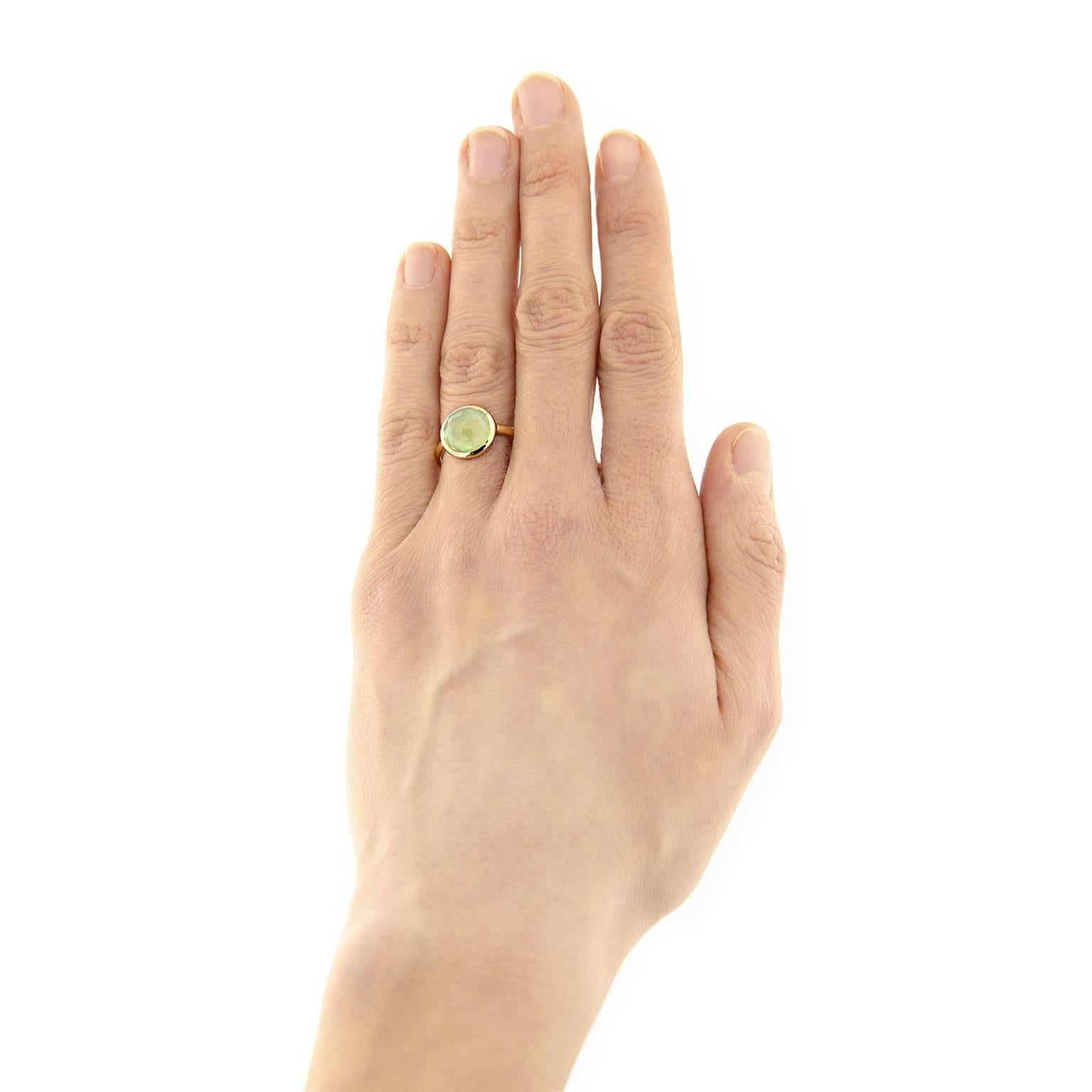 Jona Jade Rock Crystal 18k Yellow Gold Ring 5
