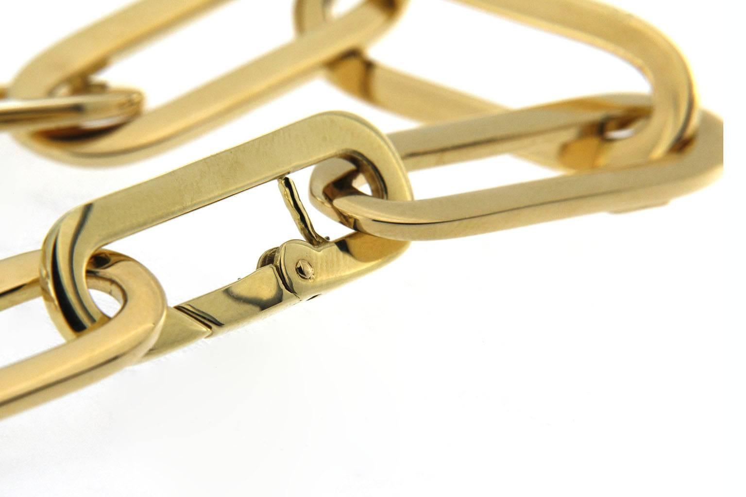 Jona 18 Karat Yellow Gold Link Chain Bracelet 2