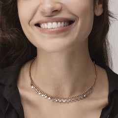 Alex Jona Collier choker champagne en or rose 18 carats