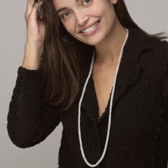 Alex Jona Sterling Silver Woven Long Chain Necklace