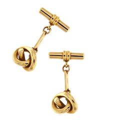 Jona Knot Gold Cufflinks